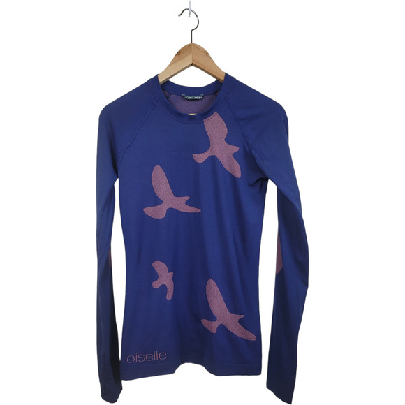 oiselle Tops - Oiselle Women's Flight Long Sleeve Seamless Running Top in Blue Sz Small